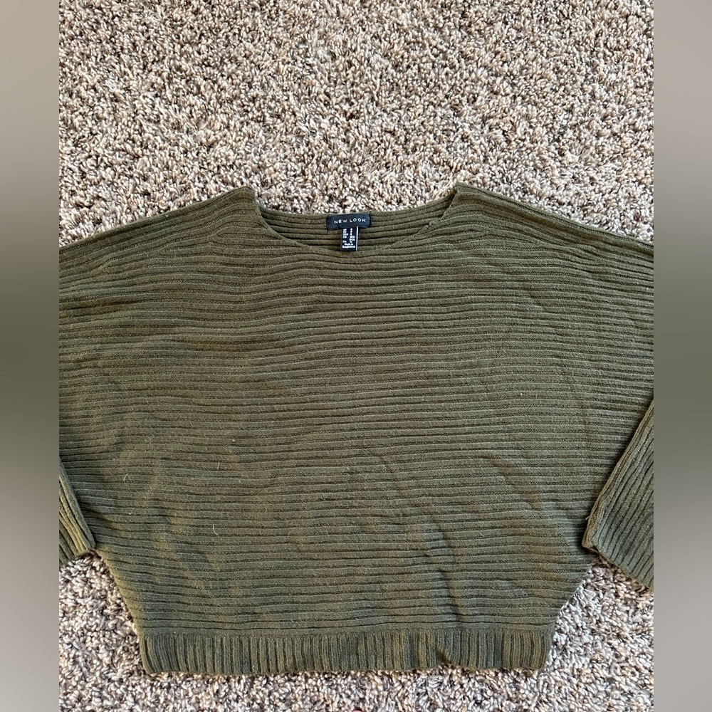 Green Ribbed Sweater